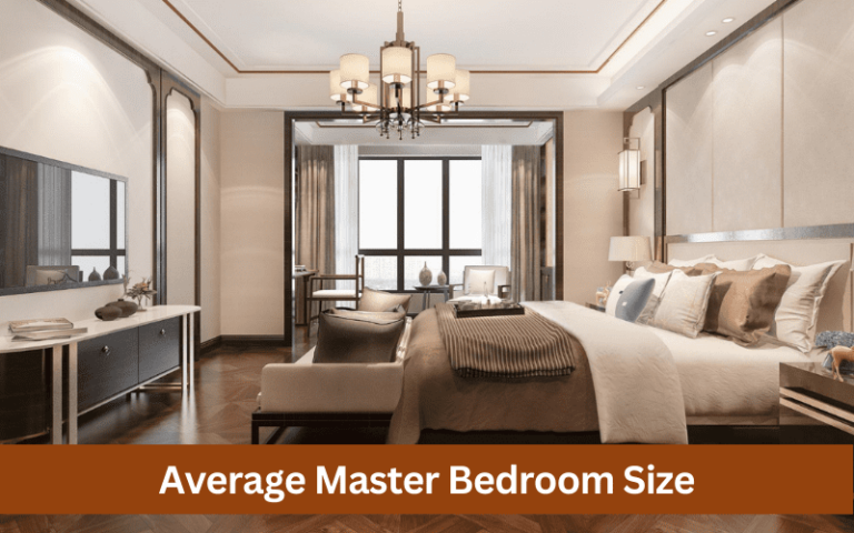 average master bedroom size