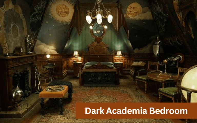 dark academia bedroom