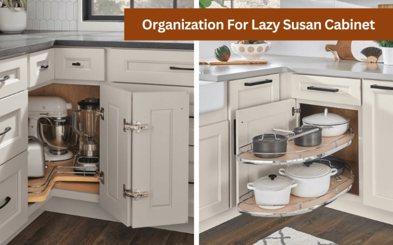 organization for lazy susan cabinet