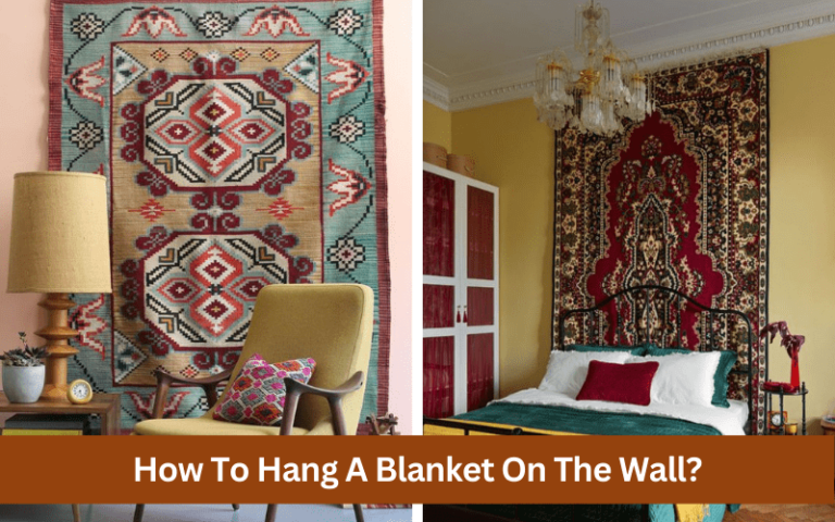 how to hang a blanket on the wall