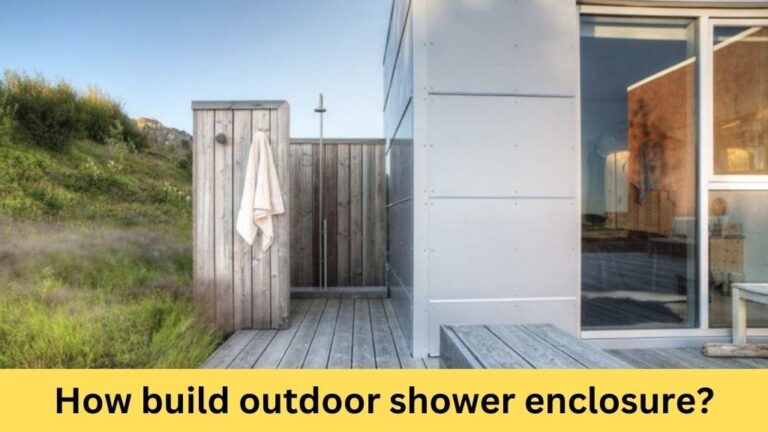 how build outdoor shower enclosure