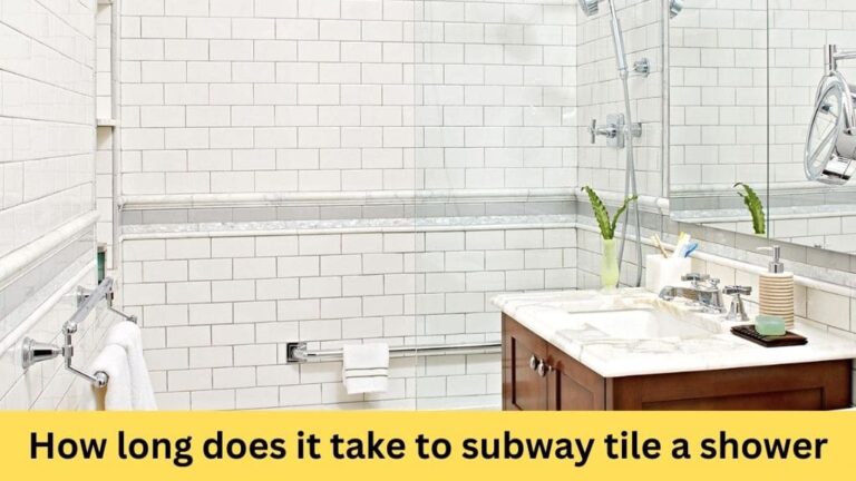 how long does it take to subway tile a shower