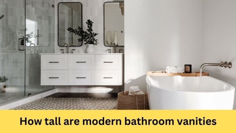how tall are modern bathroom vanities