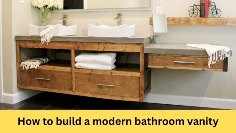 how to build a modern bathroom vanity