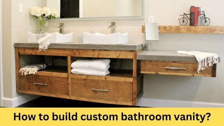 how to build custom bathroom vanity