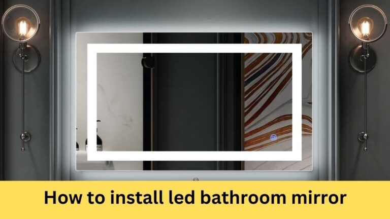 how to install led bathroom mirror